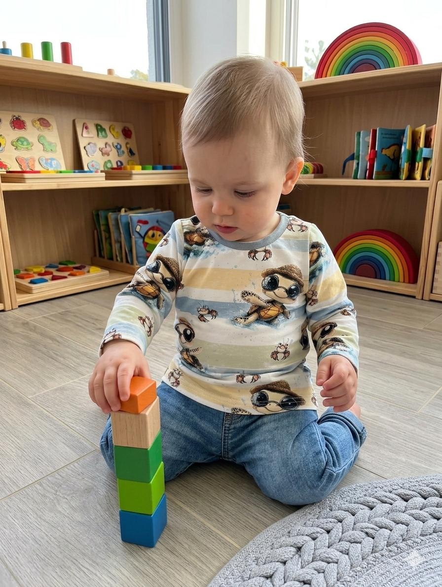 Coole Surfer-Schildkröten-Shirt